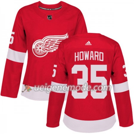 Dame Eishockey Detroit Red Wings Trikot Jimmy Howard 35 Adidas 2017-2018 Rot Authentic